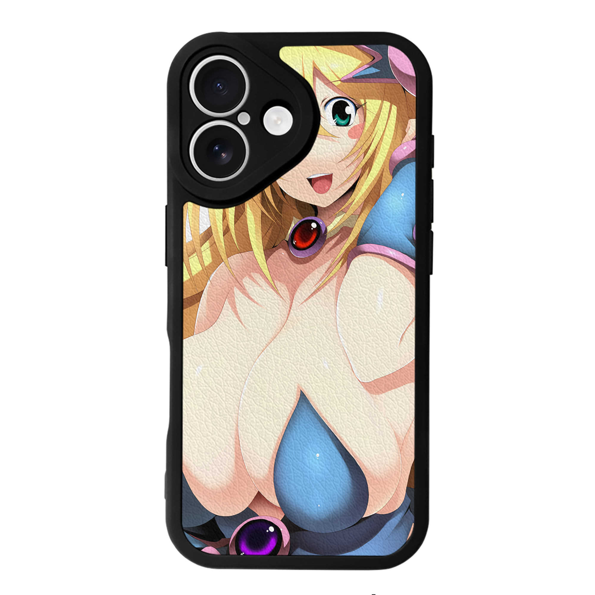 （画像用） 遊☆戯☆王 Yu-Gi-Oh! 【iPhone 16シリーズ対応】シリコンスマホケース（レザー調） 材質：シリコン